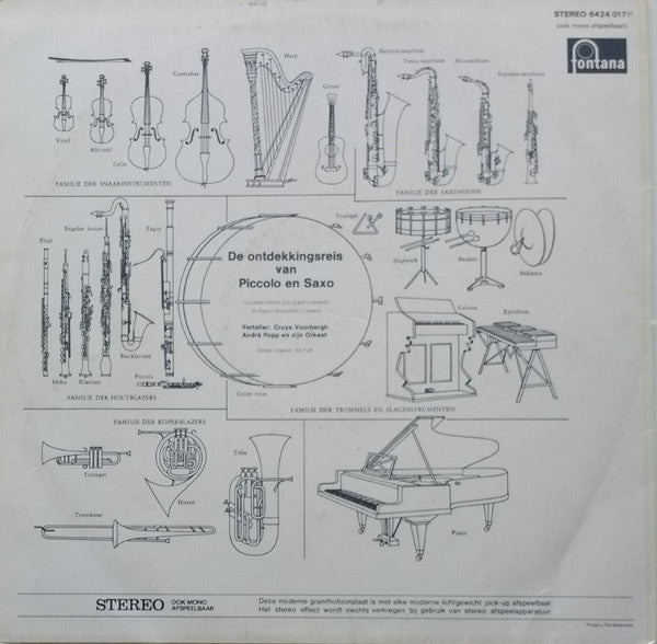 André Popp Et Son Orchestre : De Ontdekkingsreis Van Piccolo En Saxo (LP,Stereo,Reissue)