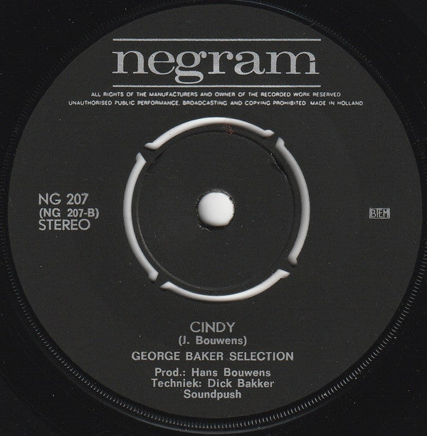 George Baker Selection : Over And Over (7",45 RPM,Single,Stereo)
