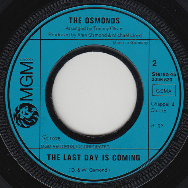 Osmonds, The : The Proud One (7",45 RPM,Single)