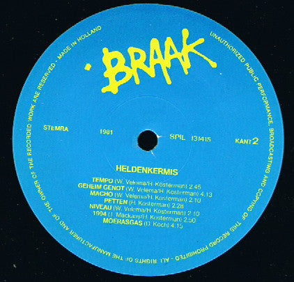 Braak : Heldenkermis (LP)