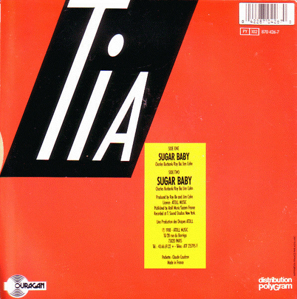 Tia : Sugar Baby (7",Single)