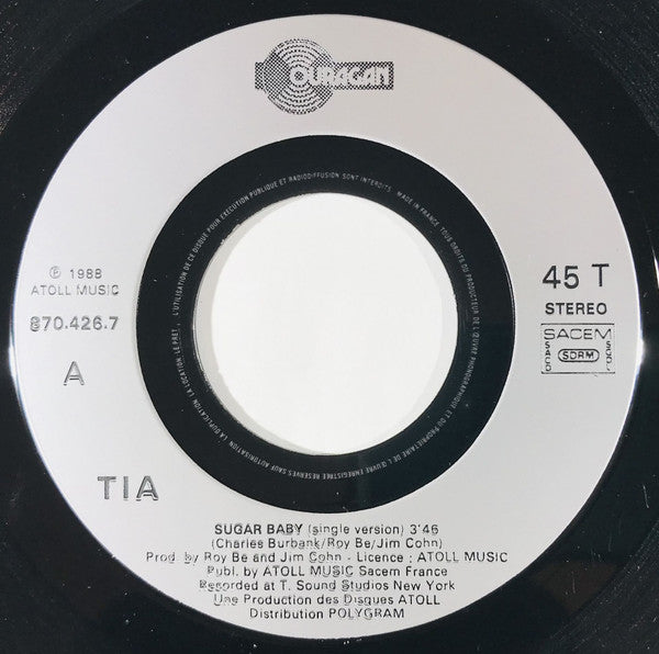 Tia : Sugar Baby (7",Single)