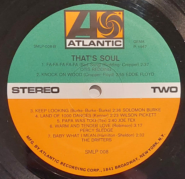 Various : That's Soul (LP,Compilation,Reissue)