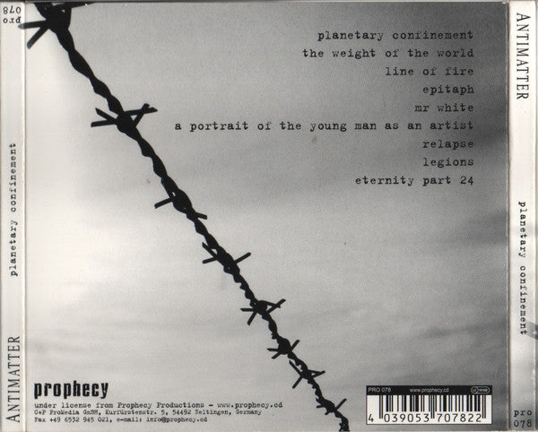 Antimatter (3) : Planetary Confinement (Album,Limited Edition)