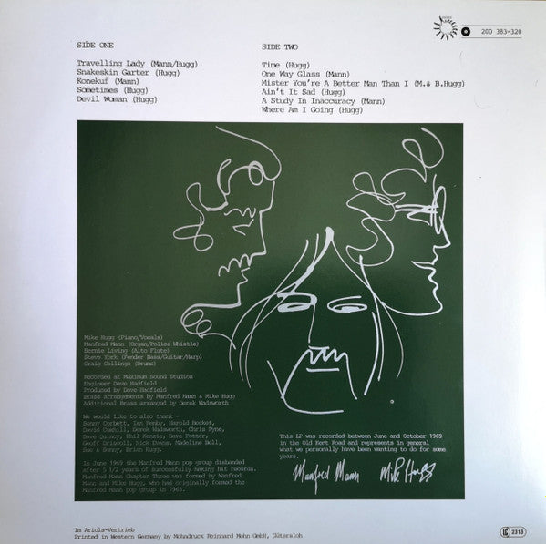 Manfred Mann Chapter Three : Manfred Mann Chapter Three (LP,Album,Reissue,Stereo)