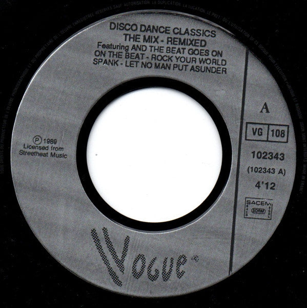 Various : Disco Dance Classics - The Mix - Remixed (7",45 RPM)