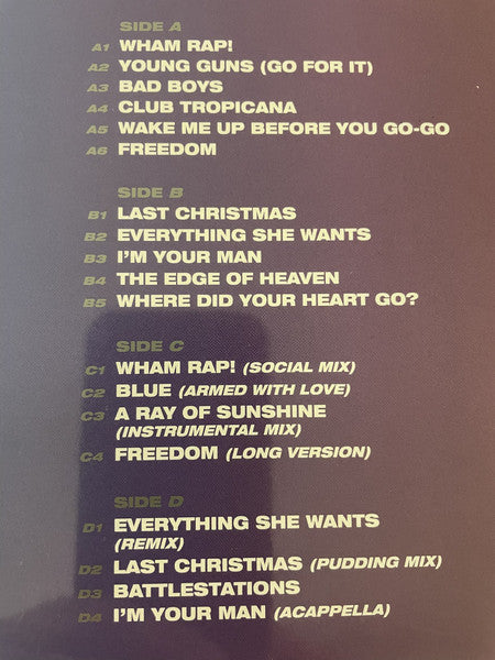 Wham! : The Singles (Echoes From The Edge Of Heaven) (LP,Compilation)