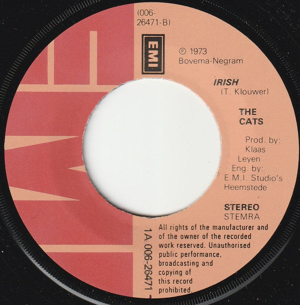 Cats, The : The End Of The Show / Irish (7",45 RPM,Single,Stereo)