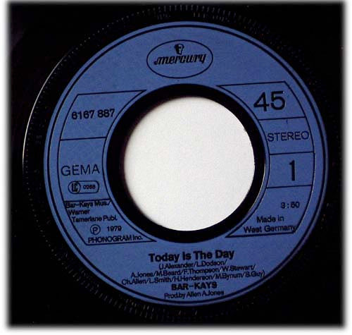 Bar-Kays : Today Is The Day  (7",Single,45 RPM)