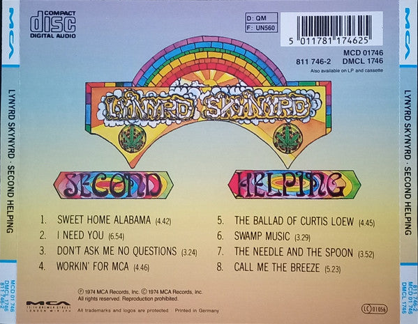 Lynyrd Skynyrd : Second Helping (Album,Reissue,Stereo)