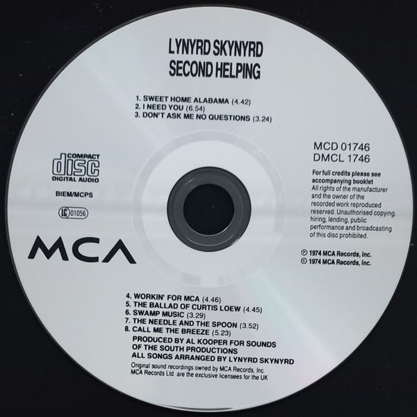 Lynyrd Skynyrd : Second Helping (Album,Reissue,Stereo)