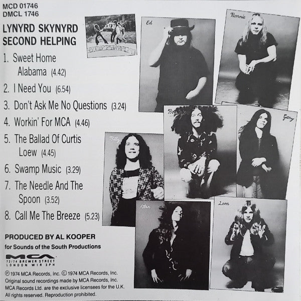 Lynyrd Skynyrd : Second Helping (Album,Reissue,Stereo)