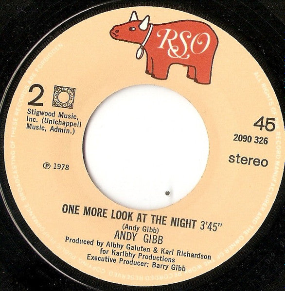 Andy Gibb : (Our Love) Don't Throw It All Away (7",45 RPM,Single)