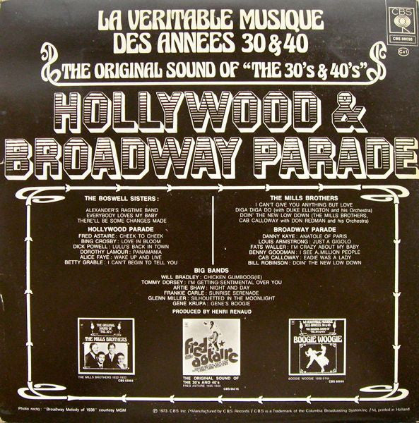 Various : The Original Sound Of "The 30's & 40's" - Hollywood & Broadway Parade (LP,Compilation)