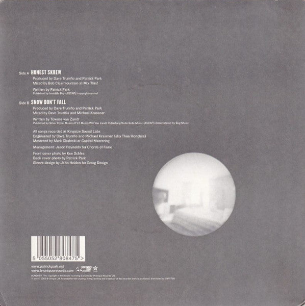 Patrick Park : Honest Skrew (Single,7",45 RPM)