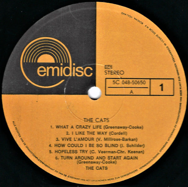 Cats, The : The Cats (LP,Compilation,Stereo)