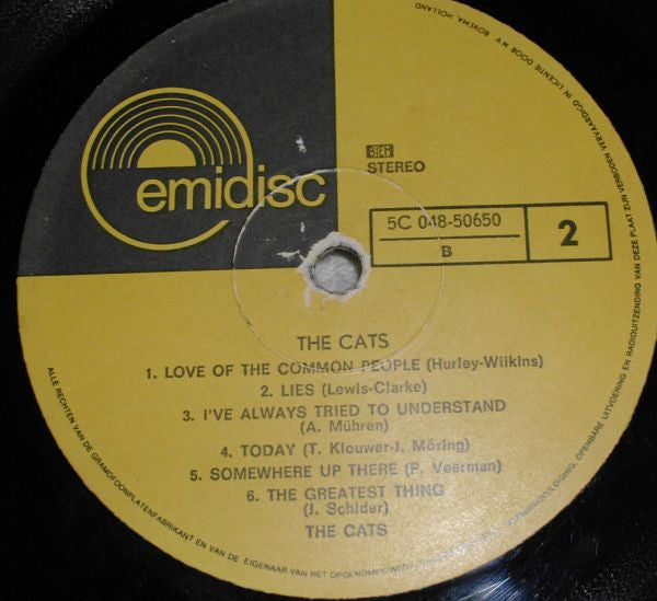 Cats, The : The Cats (LP,Compilation,Stereo)