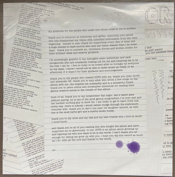 Olivia Rodrigo : Guts (LP,Album)