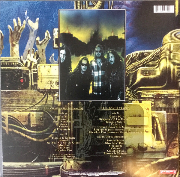 Sepultura : Chaos A.D. (LP,Album,Reissue,Remastered,Stereo)