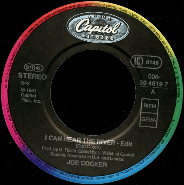 Joe Cocker : I Can Hear The River (7",45 RPM,Single)
