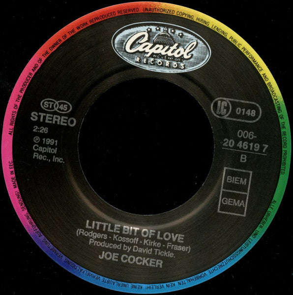 Joe Cocker : I Can Hear The River (7",45 RPM,Single)