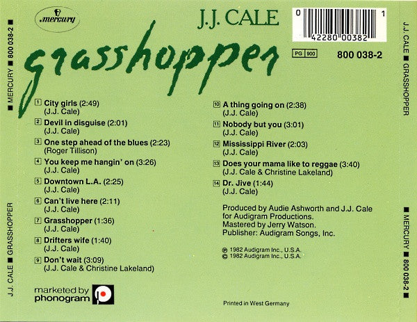 J.J. Cale : Grasshopper (Album,Reissue)