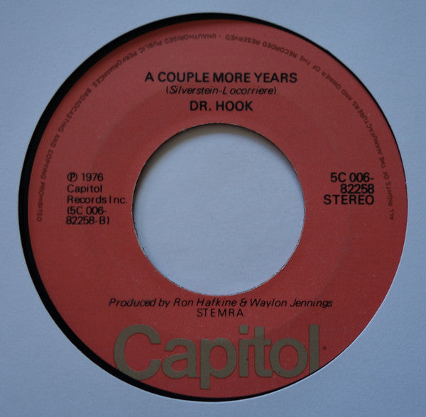 Dr. Hook : A Little Bit More (7",Single,Stereo)