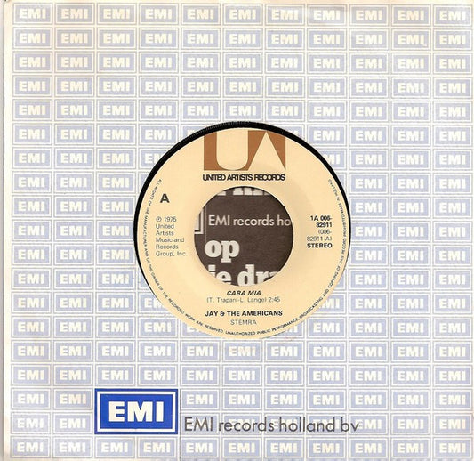 Jay & The Americans : Cara Mia (7",45 RPM,Single)