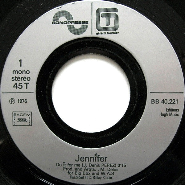 Jennifer (6) : Do It For Me (7",45 RPM,Single,Repress)