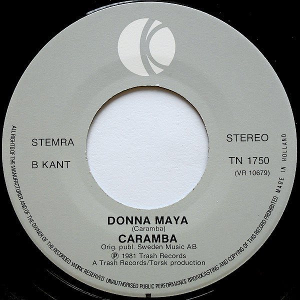 Caramba : Hubba Hubba Zoot-Zoot / Donna Maya (7",Single)