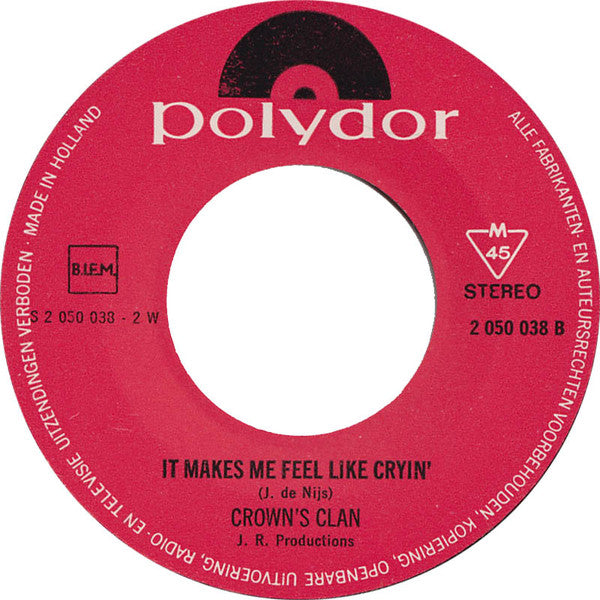 Crown's Clan : No Place For Our Minds  (7",45 RPM)