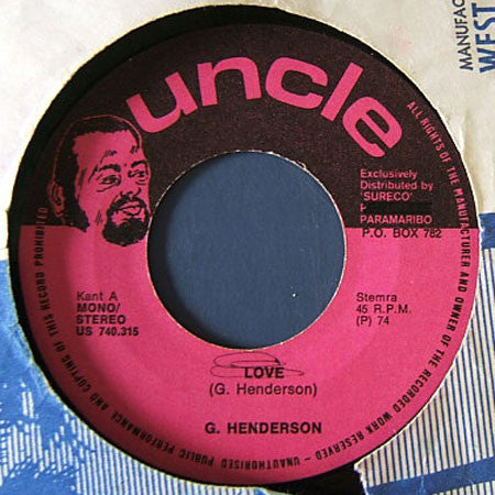 Gordon Henderson / Fred Aucagos featuring Les Vikings De La Guadeloupe : Love / Calalou (7",45 RPM)