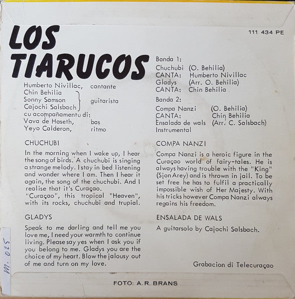 Los Tiarucos : Music Antillana Curaçao (7",45 RPM)