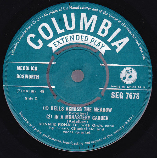 Ronnie Ronalde : Beautiful Dreamer (7",EP)