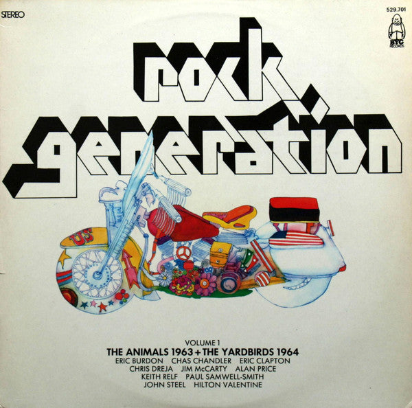 Animals, The + Yardbirds, The : Rock Generation Volume 1 - The Animals 1963 + The Yardbirds 1964 (LP,Compilation)