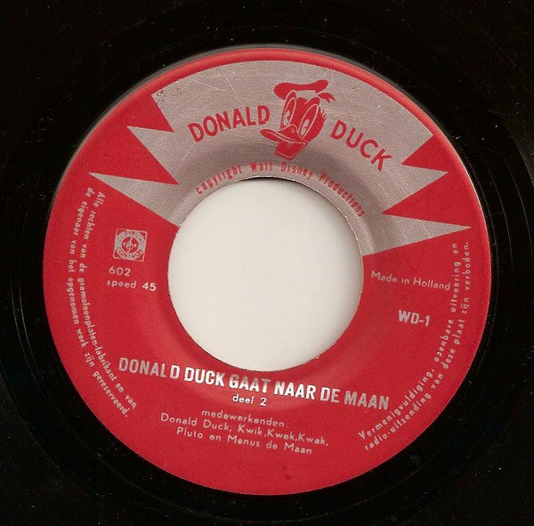 Donald Duck : Donald Duck Gaat Naar De Maan (7",Single,45 RPM)