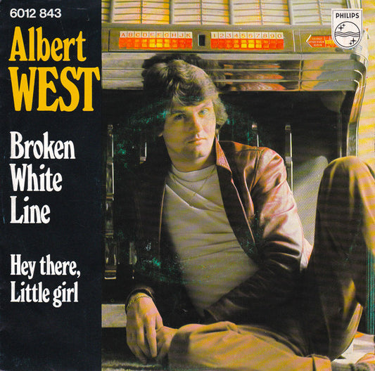 Albert West : Broken White Line (7",Single,Misprint,Stereo)