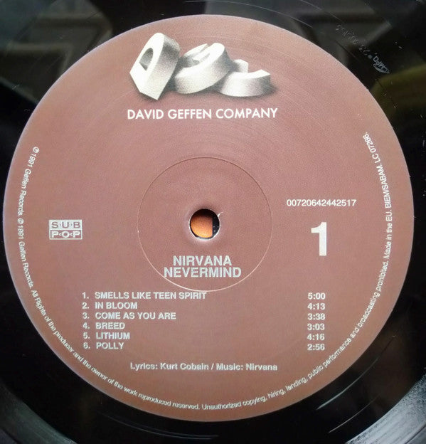 Nirvana : Nevermind (LP,Album,Reissue)