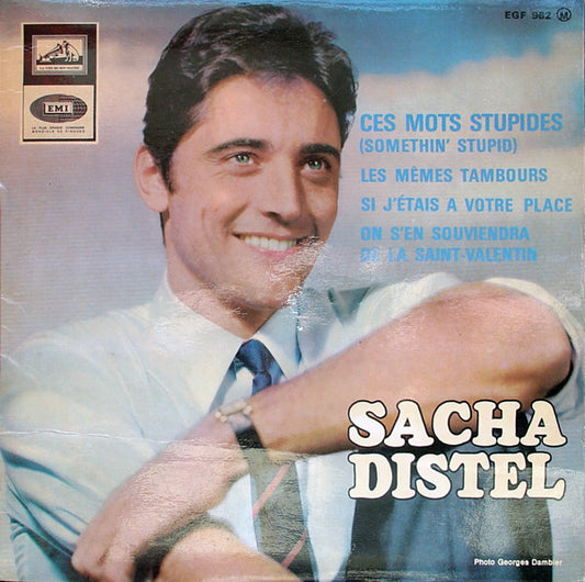 Sacha Distel : Ces Mots Stupides (Somethin' Stupid) (7",45 RPM,EP)