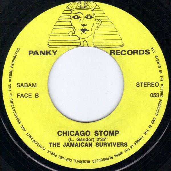 Jamaican Survivers : Dillinger Is Back In Town (7",45 RPM,Stereo)