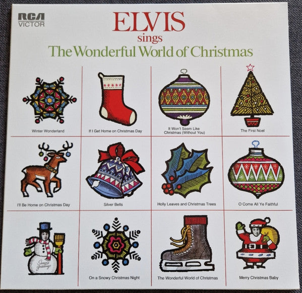 Elvis Presley : Elvis Sings The Wonderful World Of Christmas (LP,Album,Reissue,Stereo)