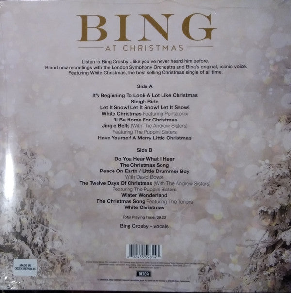 Bing Crosby With The London Symphony Orchestra : Bing At Christmas (LP,Limited Edition,Reissue,Stereo)