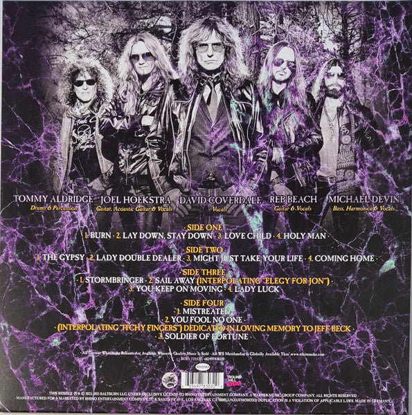 Whitesnake : The Purple Album : Special Gold Edition (LP,Album,Limited Edition,Reissue,Remastered)