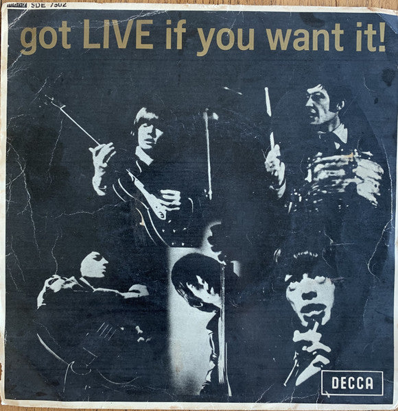 Rolling Stones, The : Got Live If You Want It! (7",45 RPM,EP,Mono)
