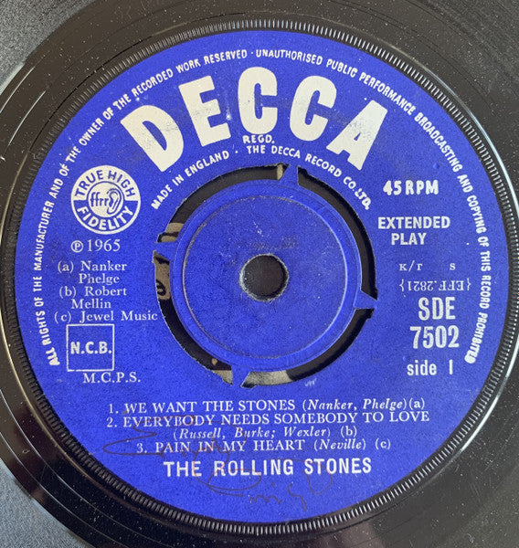 Rolling Stones, The : Got Live If You Want It! (7",45 RPM,EP,Mono)