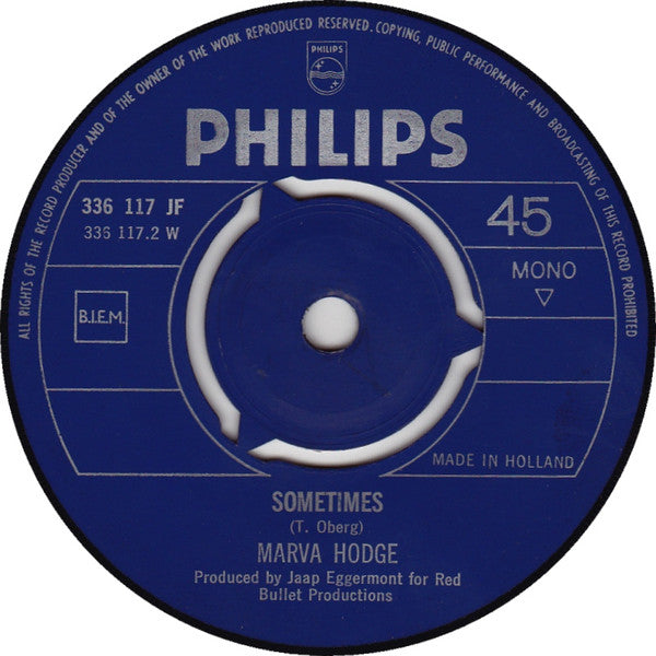 Marva Hodge : The Ghetto (7",Single,Mono)