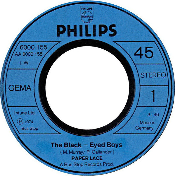 Paper Lace : The Black-Eyed Boys (7",45 RPM,Single)