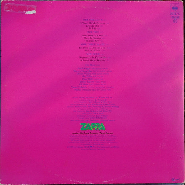 Frank Zappa : Joe's Garage Acts II & III (2xLP, Album)