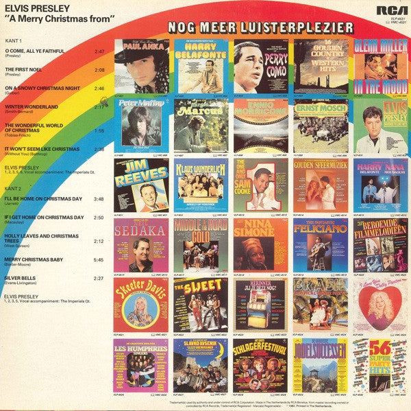 Elvis Presley : A Merry Christmas From Elvis Presley (LP,Album)