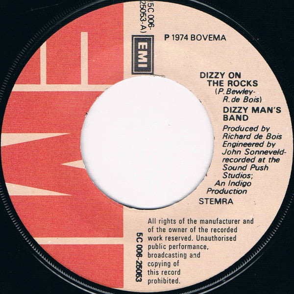 Dizzy Man's Band : Dizzy On The Rocks (7",45 RPM,Single)